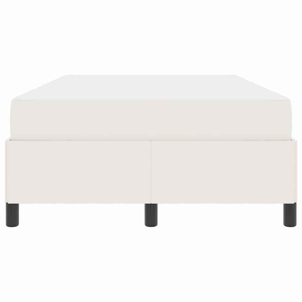Bedframe met matras Crème 120 x 190 cm Stof