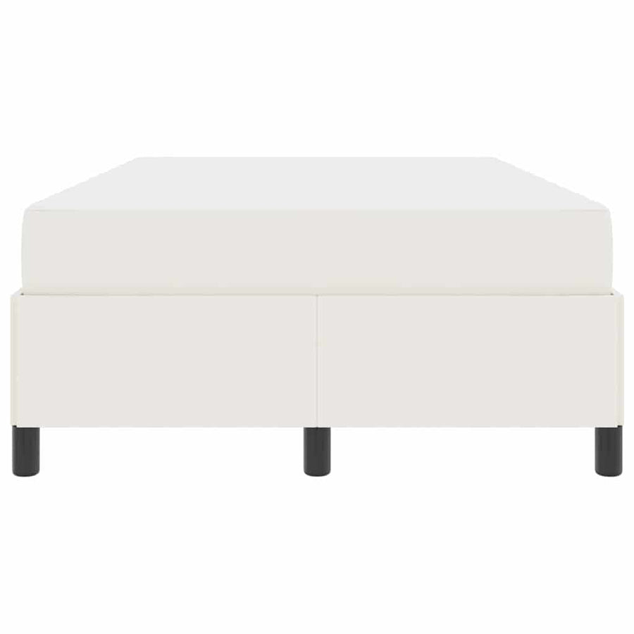 Bedframe met matras Crème 120 x 190 cm Stof