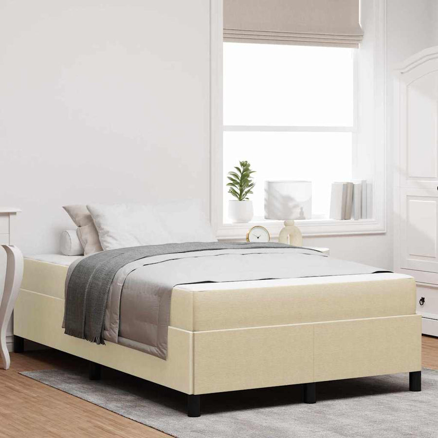 Bedframe Anders Lichtgroen Grijs 120 x 190 cm Katoenen stof