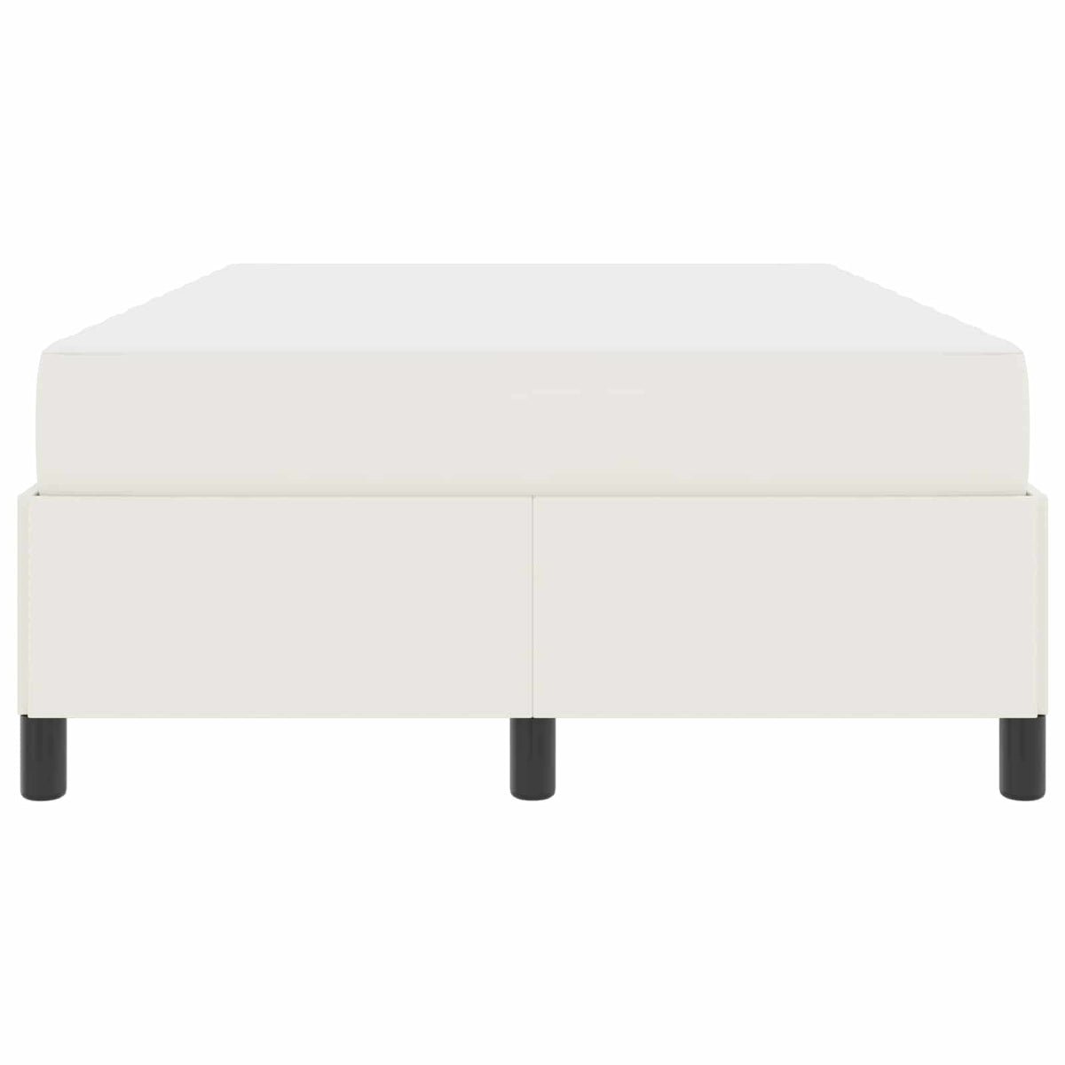 Bedframe met matras Crème 120 x 200 cm Stof
