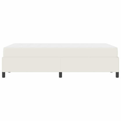 Bedframe met matras Crème 120 x 200 cm Stof