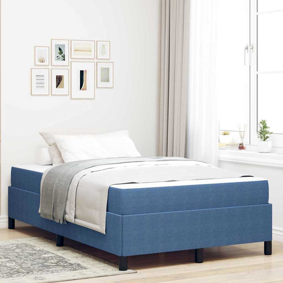 Bedframe Anders Blauw 120 x 200 cm Katoenen stof