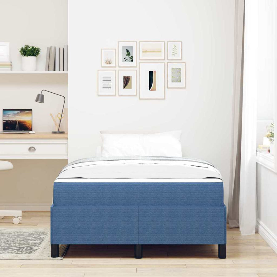 Bedframe Anders Blauw 120 x 200 cm Katoenen stof