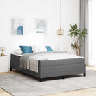 Bedframe 140x190 cm lichtgrijs stof