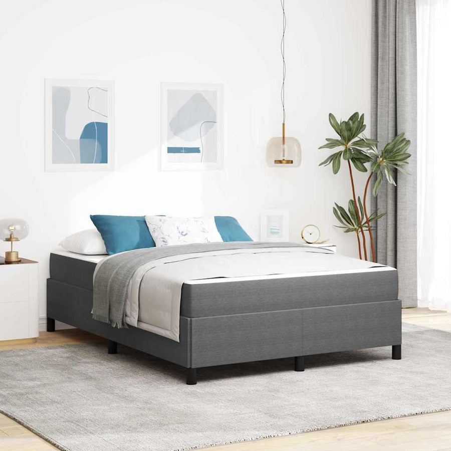 Bedframe Anders Lichtgrijs 140 x 200 cm Katoenen stof