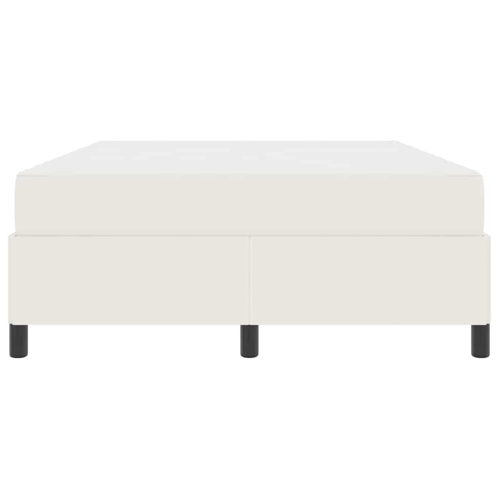Bedframe met matras Crème 140 x 200 cm Stof