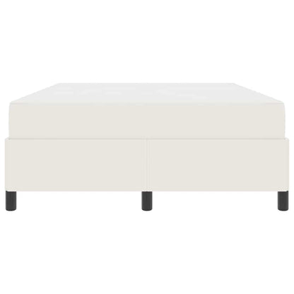 Bedframe met matras Crème 140 x 200 cm Stof