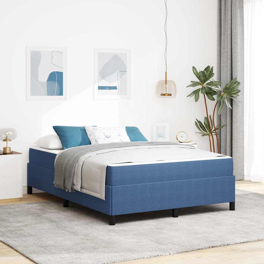Bedframe Anders Blauw 140 x 200 cm Katoenen stof