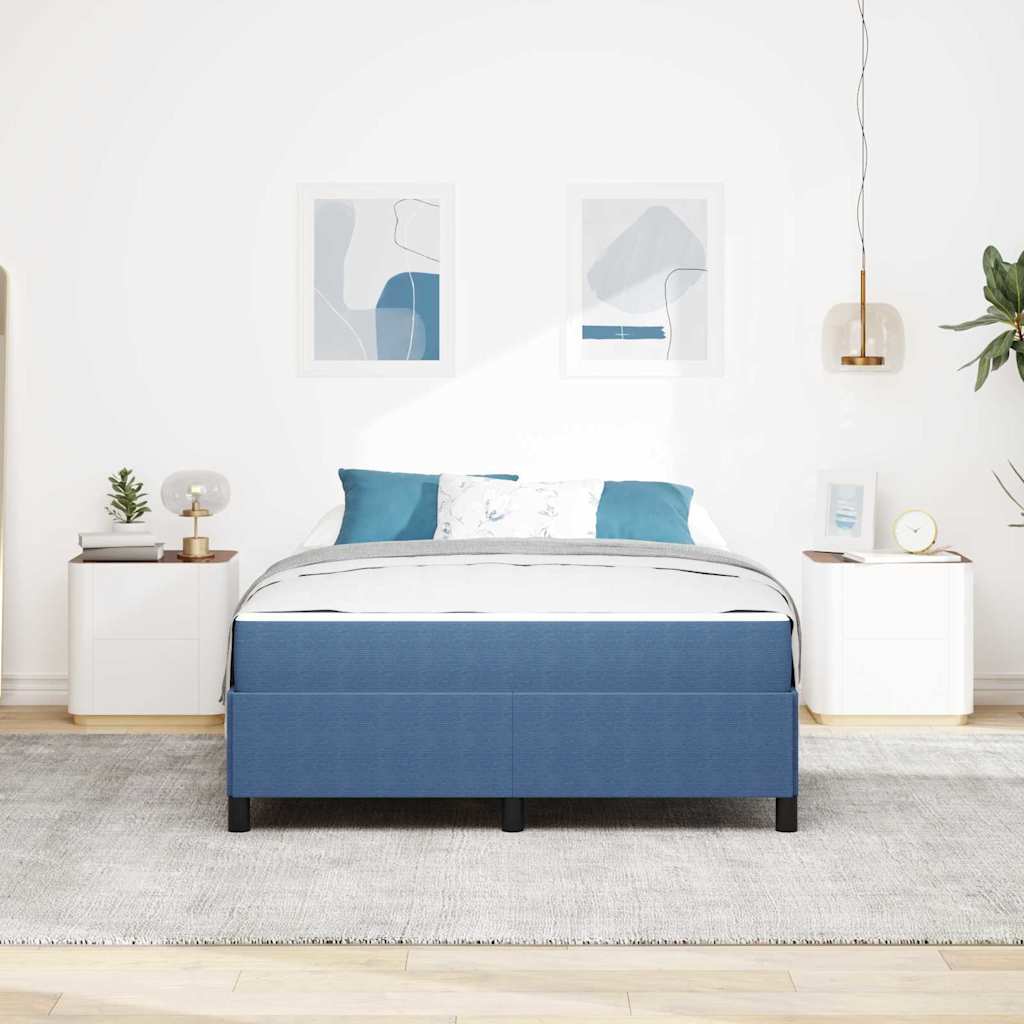 Bedframe Anders Blauw 140 x 200 cm Katoenen stof