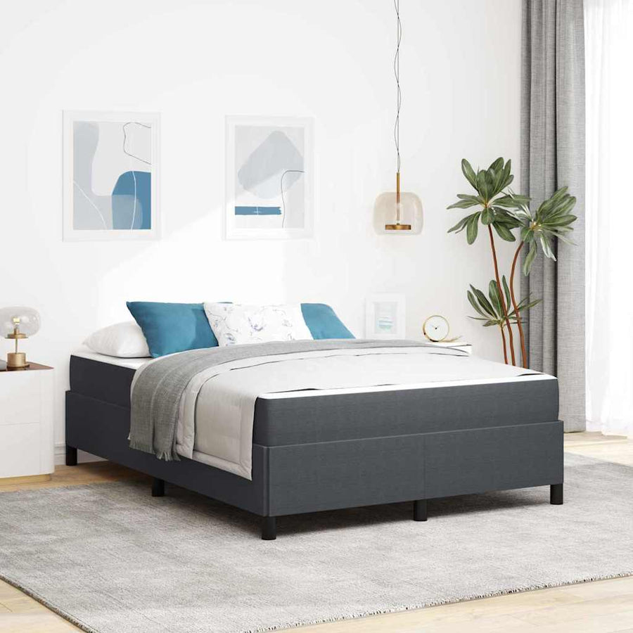Bedframe Anders Donkergrijs 160 x 200 cm Katoenen stof