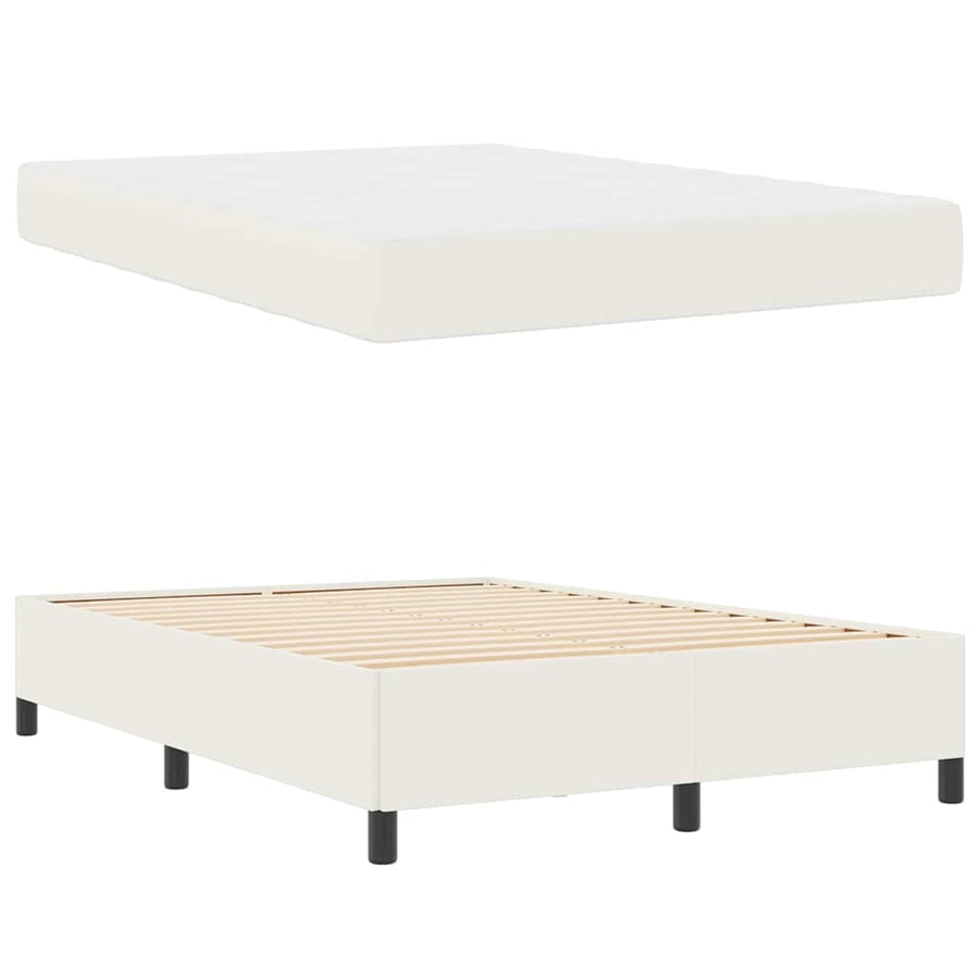 Bedframe Anders Crème 160 x 200 cm Katoenen stof
