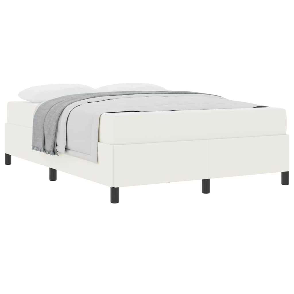 Bedframe Anders Crème 160 x 200 cm Katoenen stof