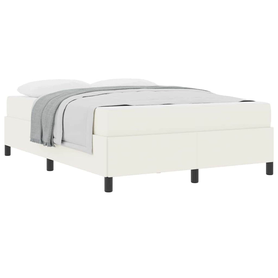 Bedframe Anders Crème 160 x 200 cm Katoenen stof