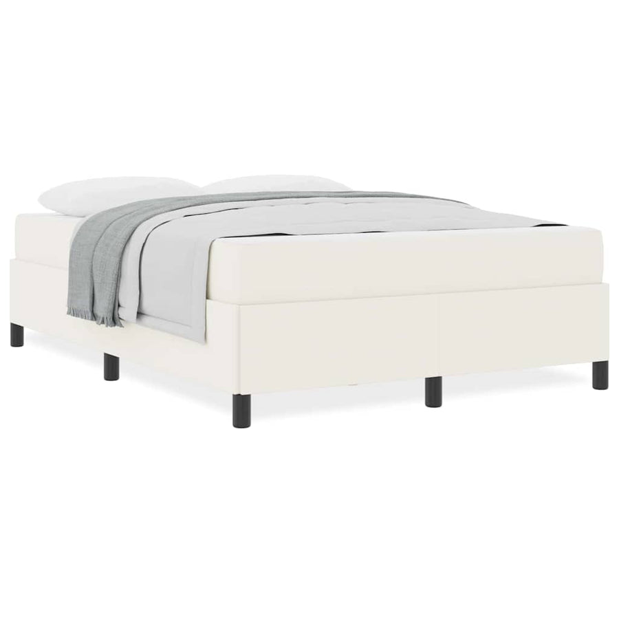 Bedframe Anders Crème 160 x 200 cm Katoenen stof
