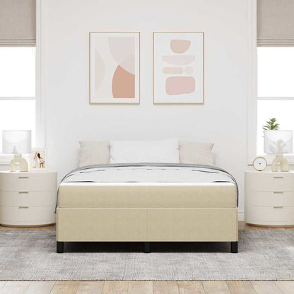 Bedframe met matras Lichtgroen Grijs 160 x 200 cm Stof