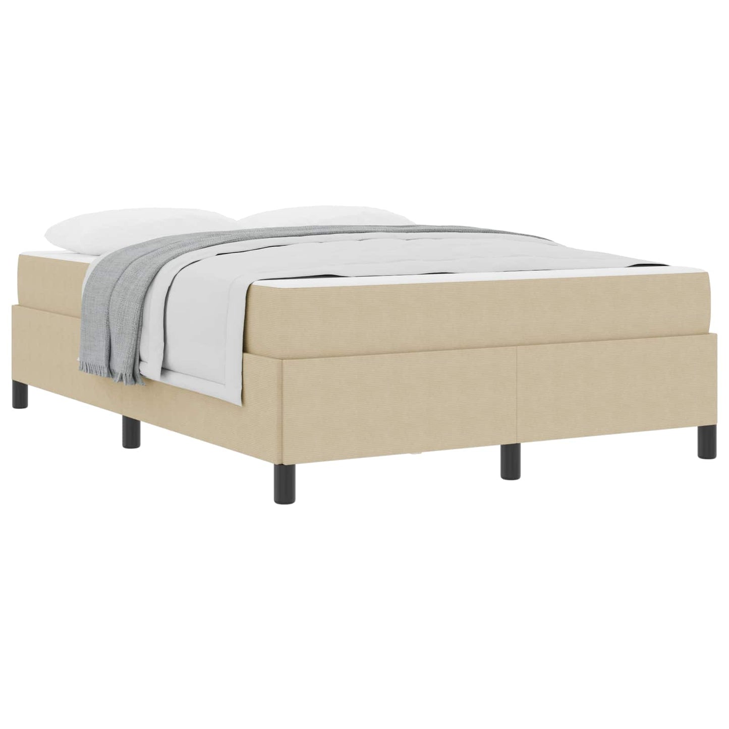 Bedframe met matras Lichtgroen Grijs 160 x 200 cm Stof