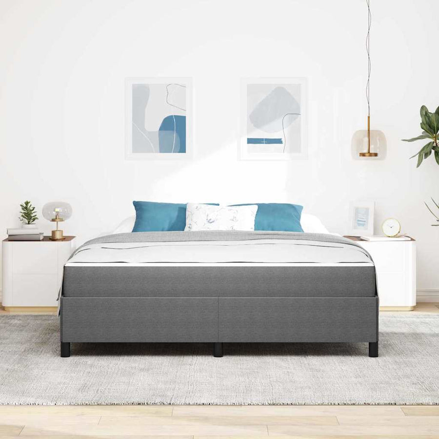 Bedframe Anders Lichtgrijs 180 x 200 cm Katoenen stof