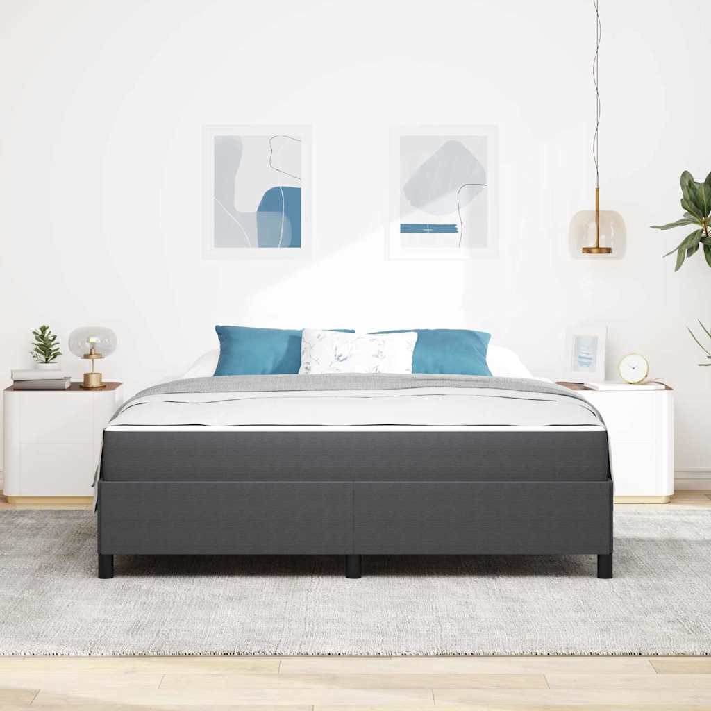 Bedframe Anders Donkergrijs 180 x 200 cm Katoenen stof