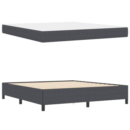 Bedframe Anders Donkergrijs 180 x 200 cm Katoenen stof