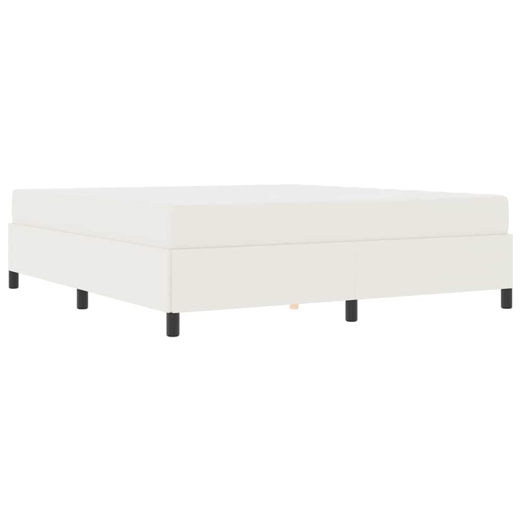 Bedframe Katoenen Stof 180 x 200 cm Crème