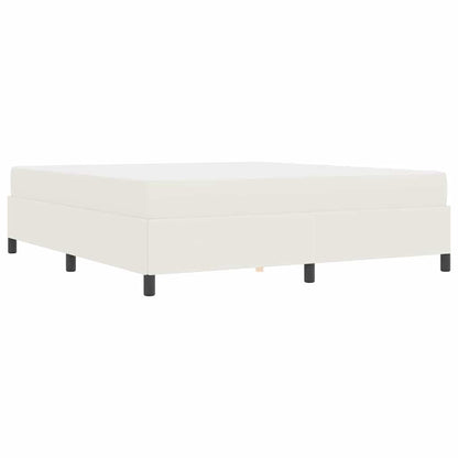 Bedframe Katoenen Stof 180 x 200 cm Crème