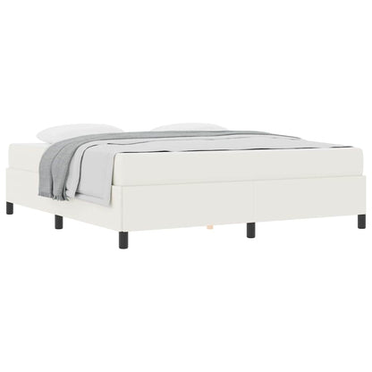 Bedframe Katoenen Stof 180 x 200 cm Crème