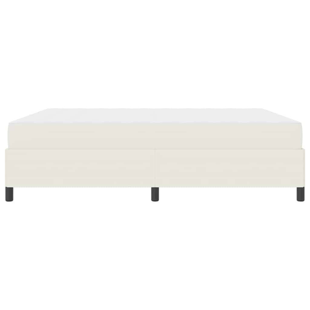 Bedframe Katoenen Stof 180 x 200 cm Crème