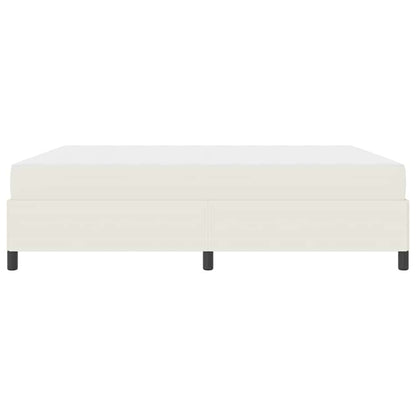 Bedframe Katoenen Stof 180 x 200 cm Crème