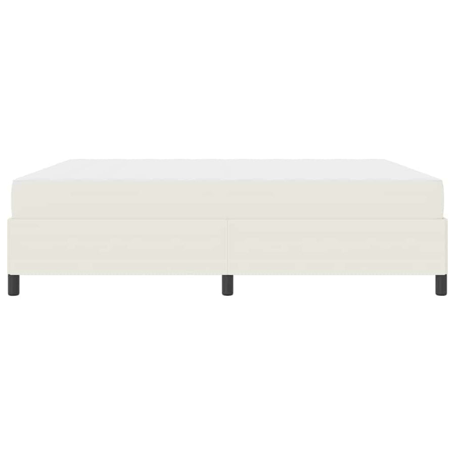 Bedframe Katoenen Stof 180 x 200 cm Crème
