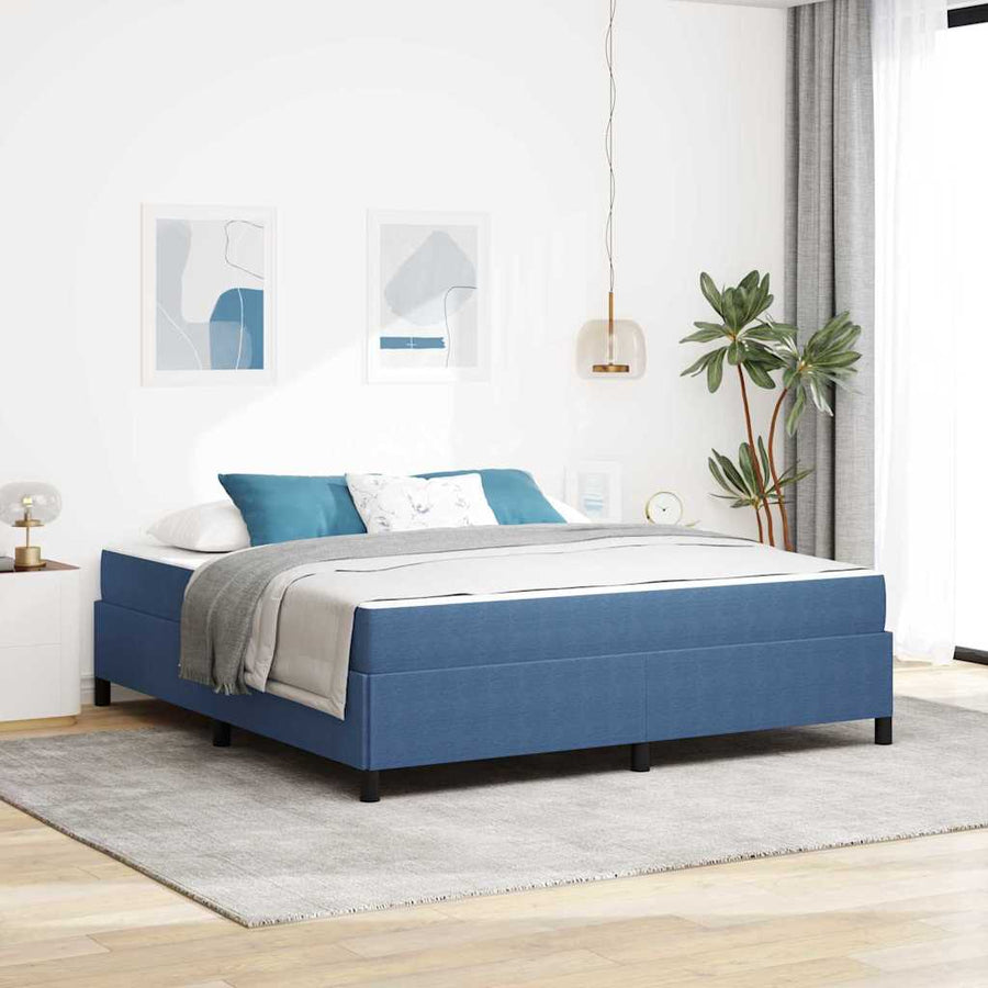 Bedframe Anders Blauw 180 x 200 cm Katoenen stof