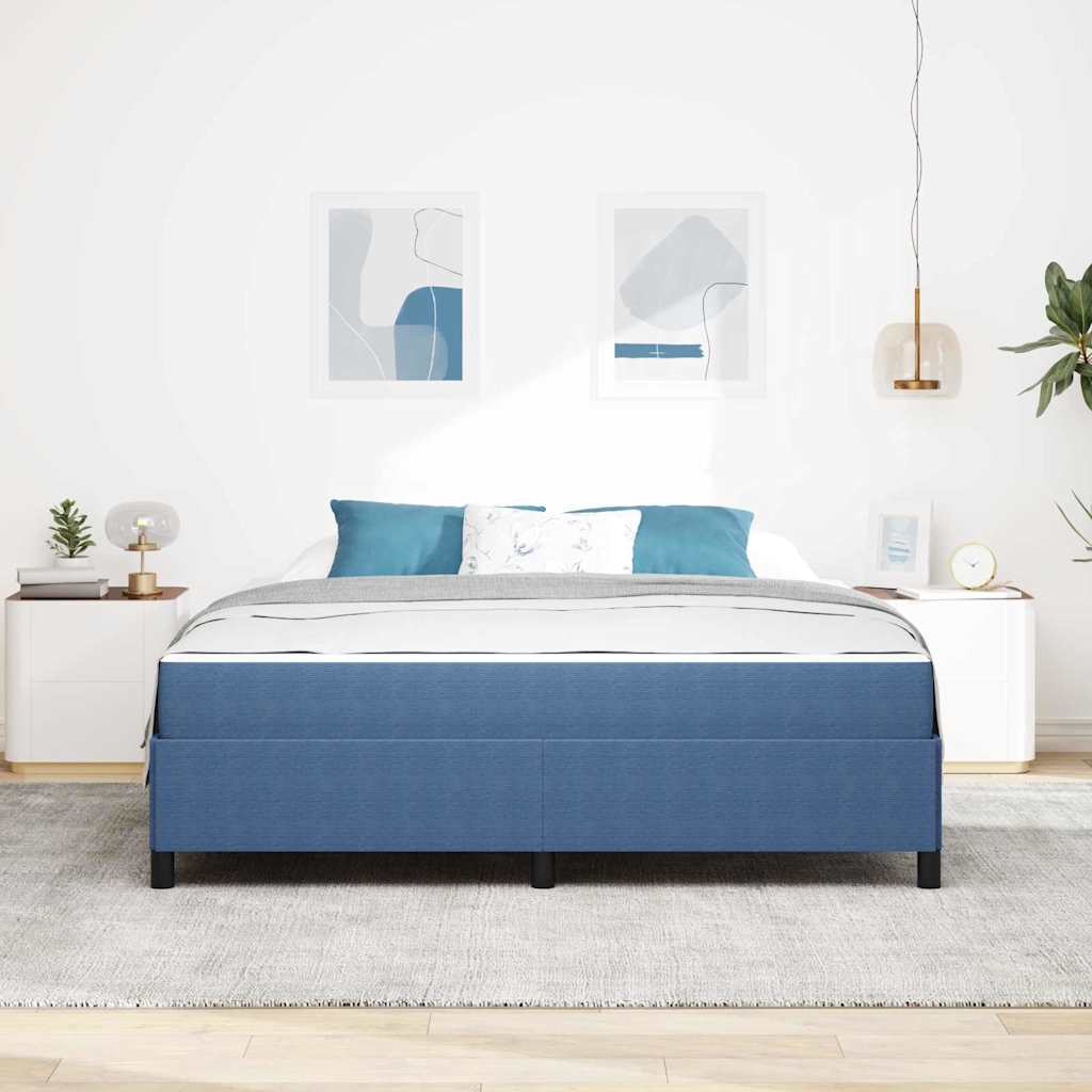 Bedframe Anders Blauw 180 x 200 cm Katoenen stof