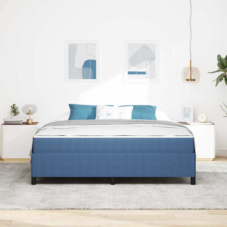 Bedframe Anders Blauw 180 x 200 cm Katoenen stof