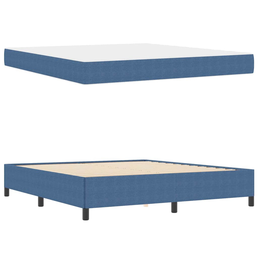 Bedframe Anders Blauw 180 x 200 cm Katoenen stof