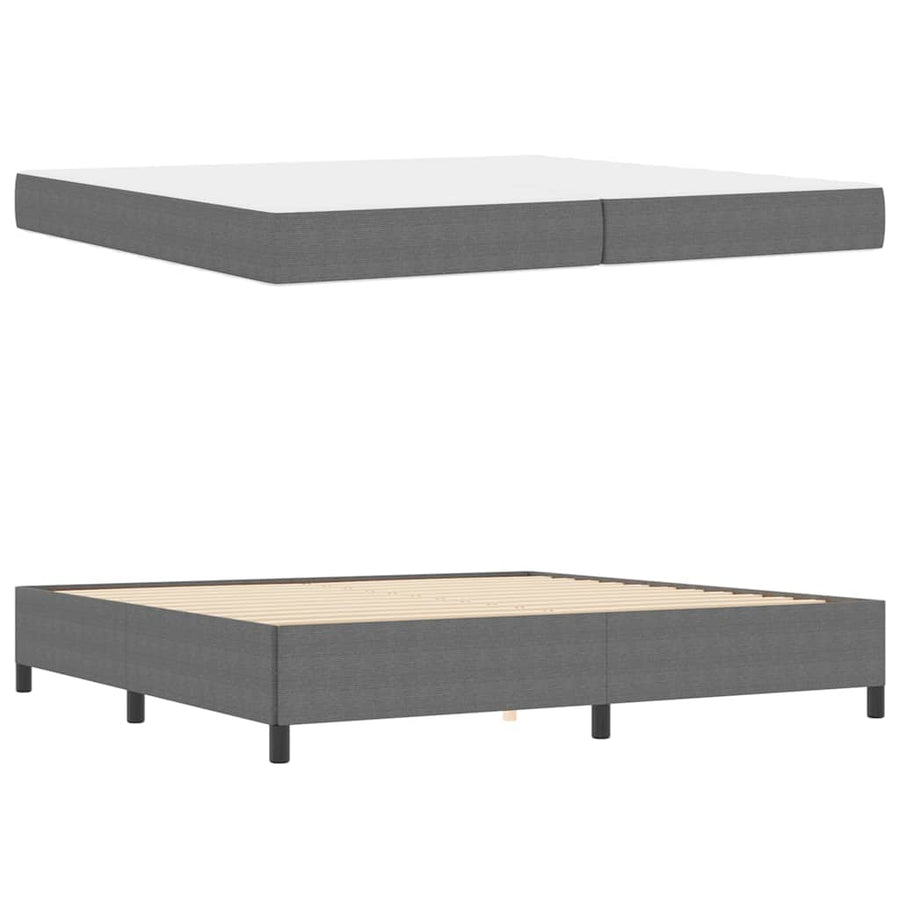 Bedframe Anders Lichtgrijs 100 x 200 cm Katoenen stof