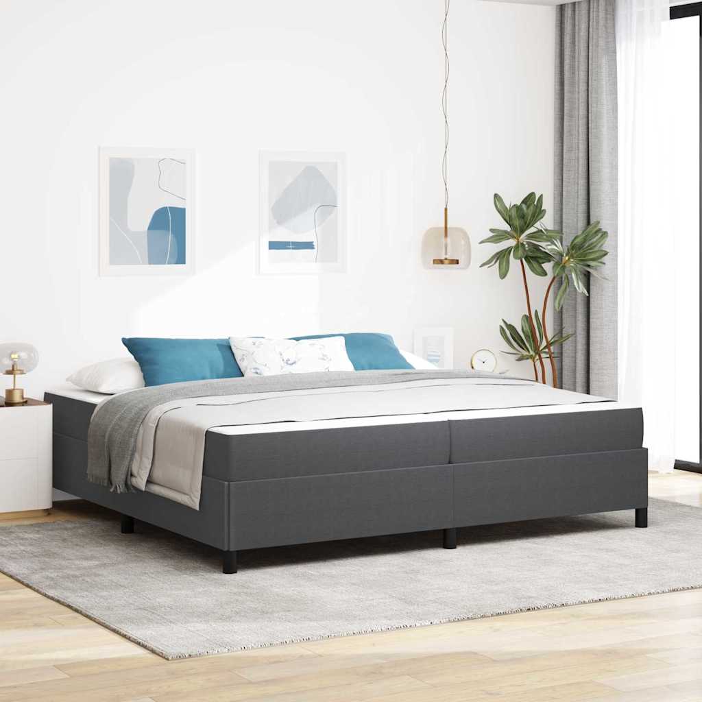 Bedframe Anders Donkergrijs 100 x 200 cm Katoenen stof