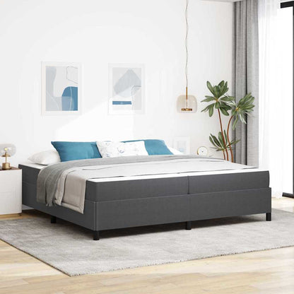 Bedframe Anders Donkergrijs 100 x 200 cm Katoenen stof
