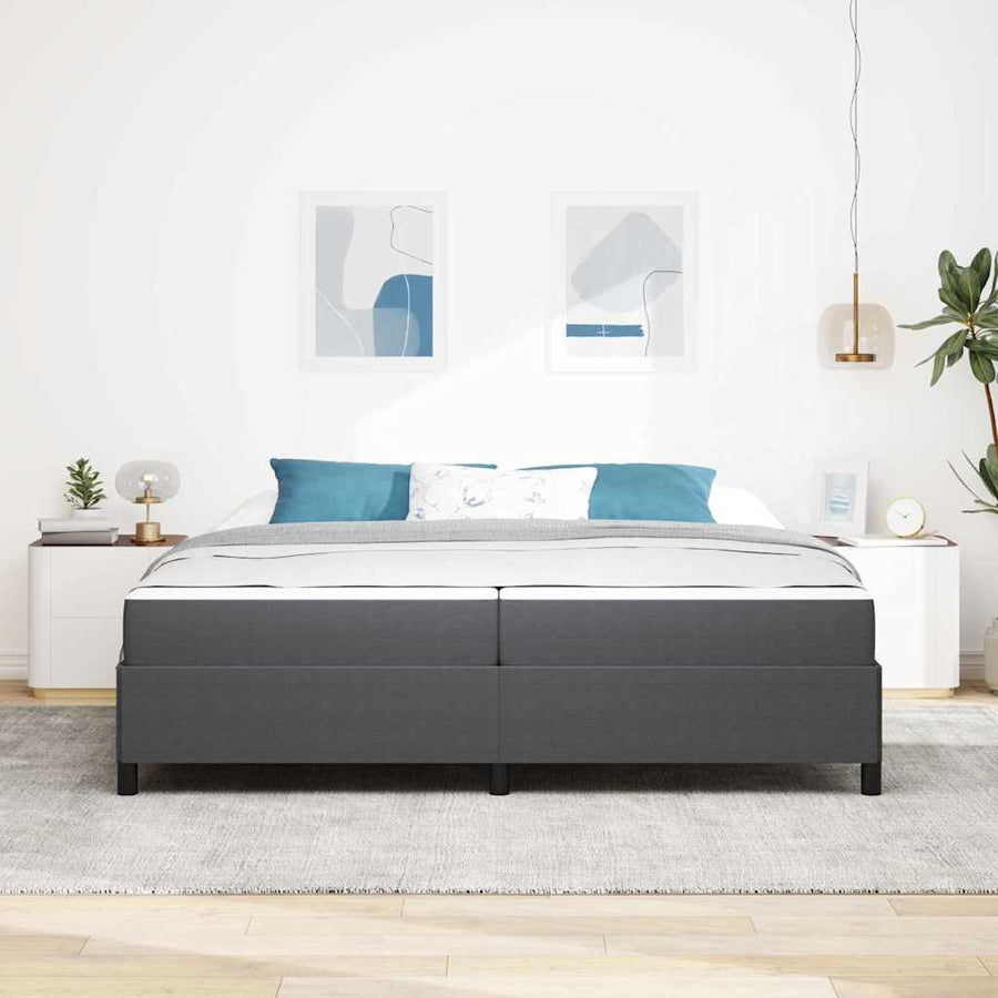 Bedframe Anders Donkergrijs 100 x 200 cm Katoenen stof