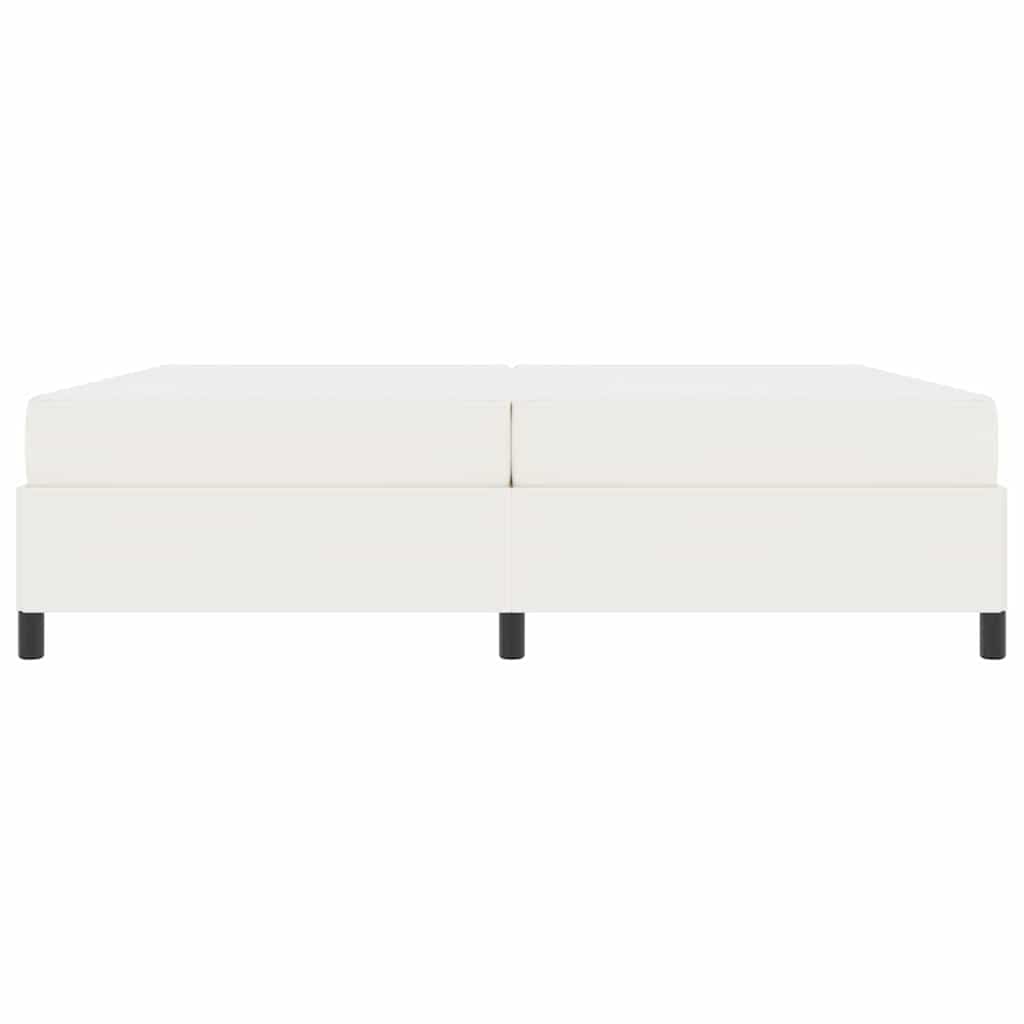 Bedframe met matras Crème 200 x 200 cm Stof