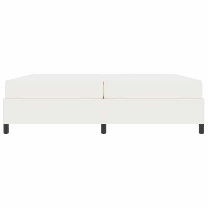 Bedframe met matras Crème 200 x 200 cm Stof