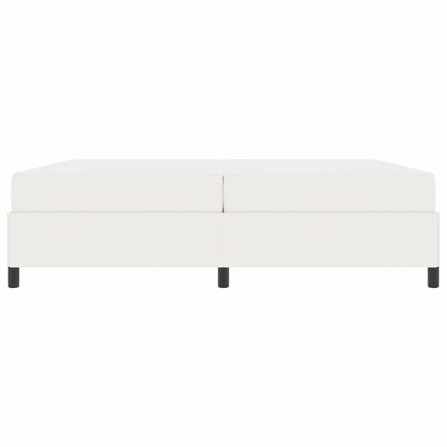 Bedframe met matras Crème 200 x 200 cm Stof