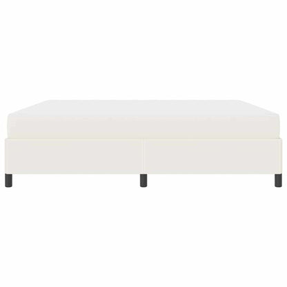 Bedframe met matras Crème 200 x 200 cm Stof