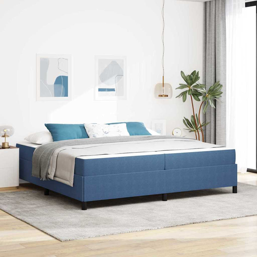 Bedframe Anders Blauw 100 x 200 cm Katoenen stof