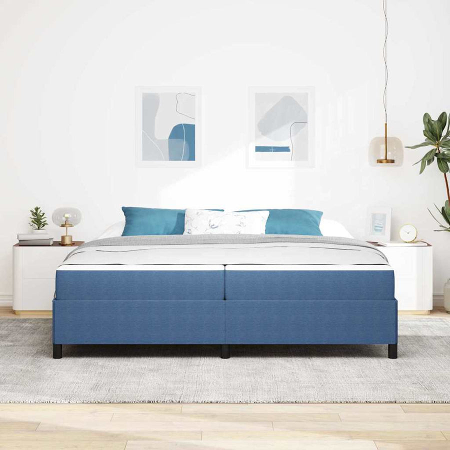 Bedframe Anders Blauw 100 x 200 cm Katoenen stof