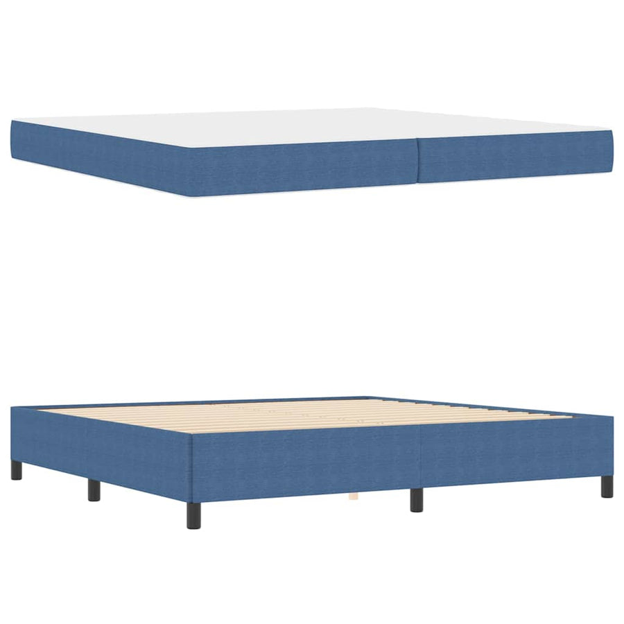 Bedframe Anders Blauw 100 x 200 cm Katoenen stof