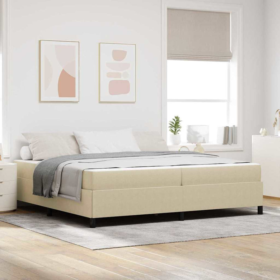 Bedframe Anders Lichtgroen Grijs 100 x 200 cm Katoenen stof