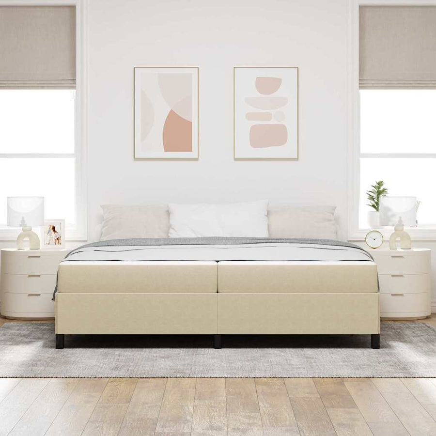 Bedframe Anders Lichtgroen Grijs 100 x 200 cm Katoenen stof
