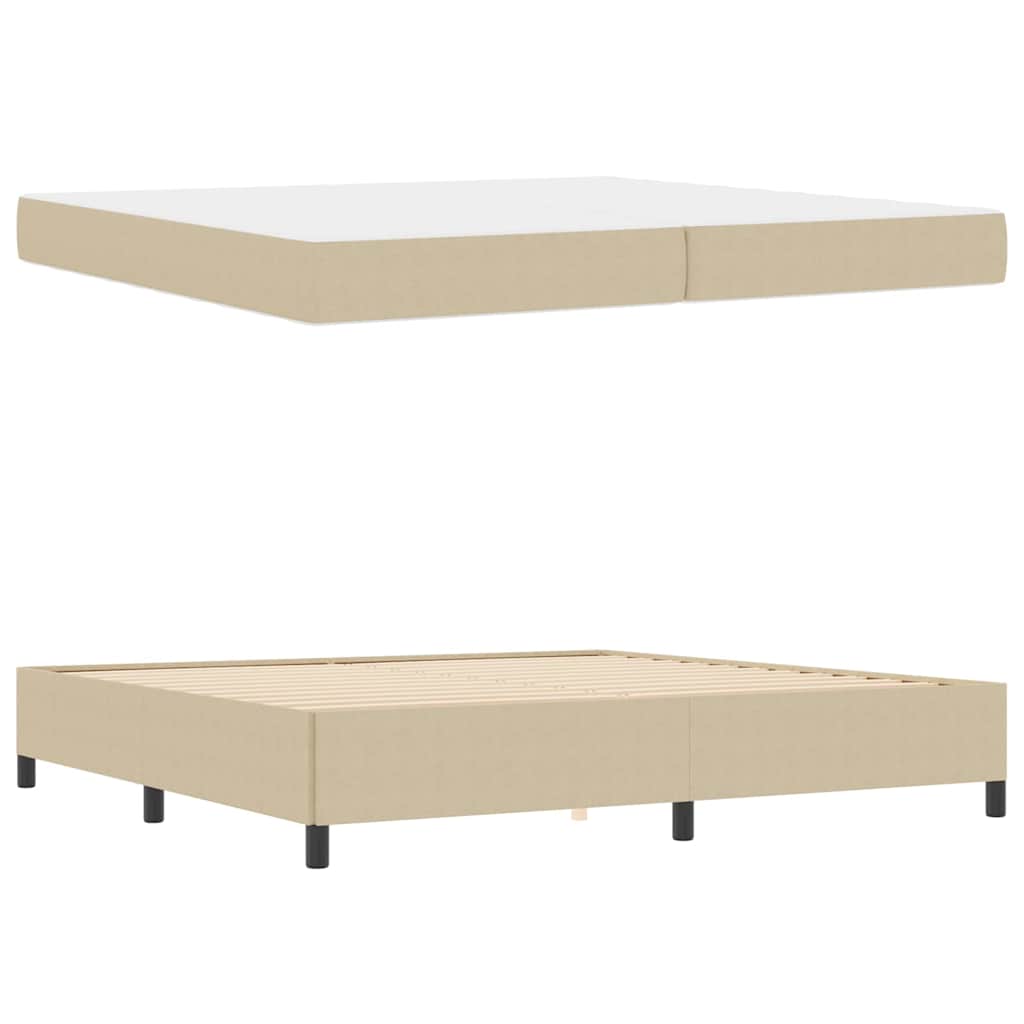 Bedframe Anders Lichtgroen Grijs 100 x 200 cm Katoenen stof