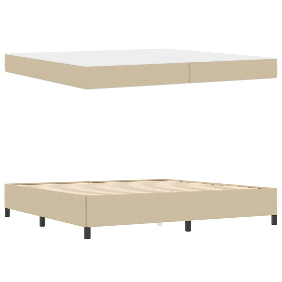 Bedframe Anders Lichtgroen Grijs 100 x 200 cm Katoenen stof