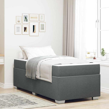 Bedframe Anders Donkergrijs 80 x 200 cm Stof