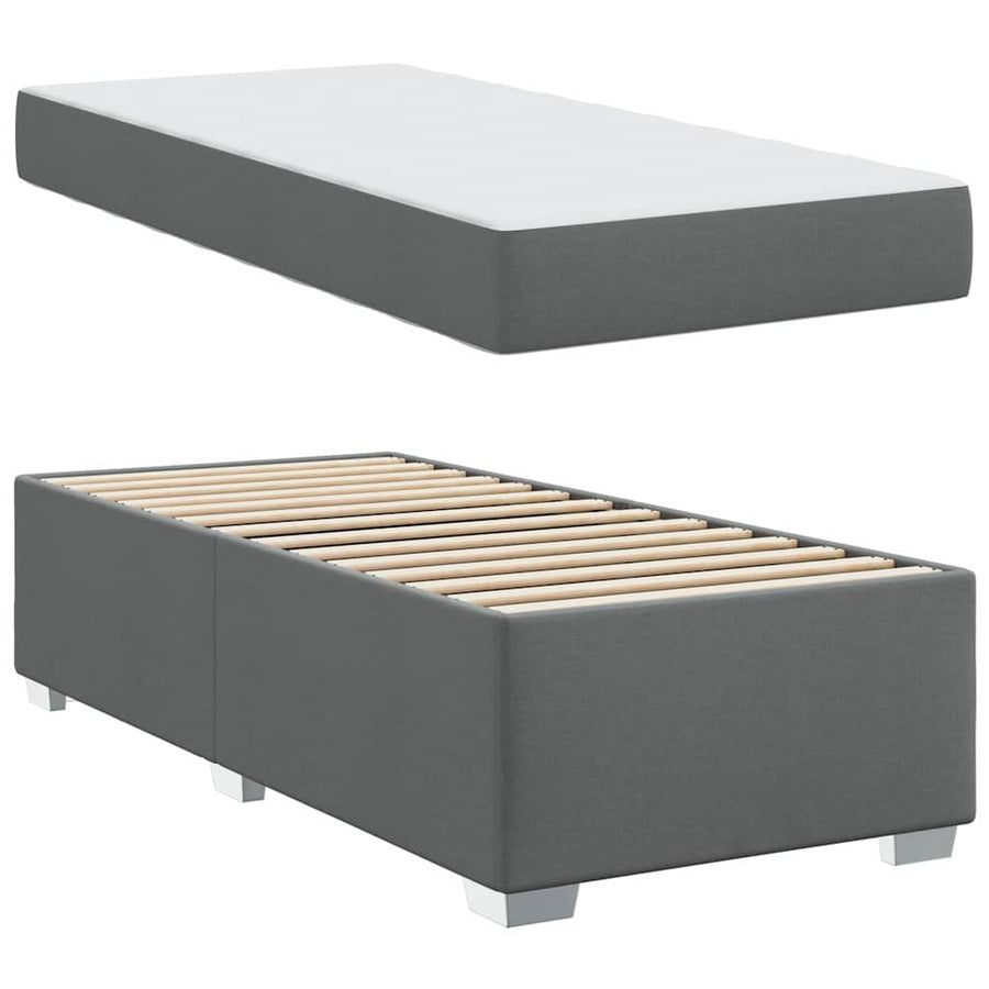 Bedframe Anders Donkergrijs 80 x 200 cm Stof